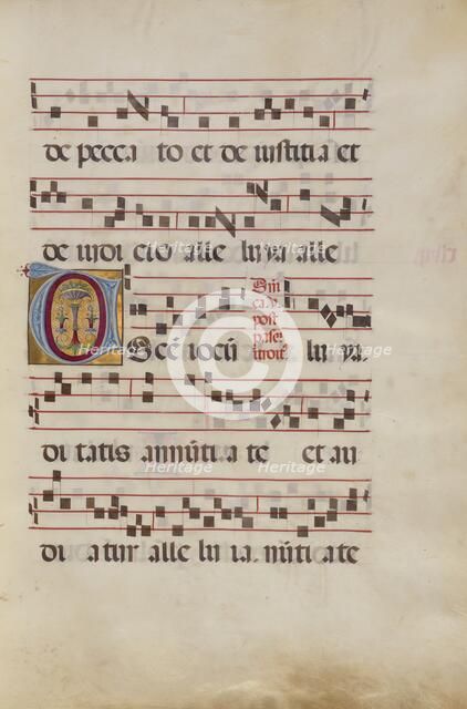 Decorated Initial U; Gradual, late 15th or early 16th century. Creator: Antonio da Monza.