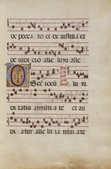 Decorated Initial U; Gradual, late 15th or early 16th century. Creator: Antonio da Monza