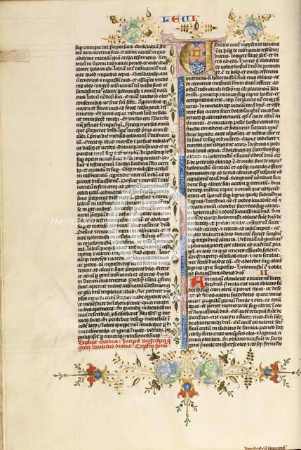 Decorated Initial V, about 1450. Creator: Circle of Stefan Lochner.