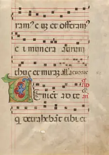 Decorated Initial V, about 1467-1470. Creator: Belbello da Pavia