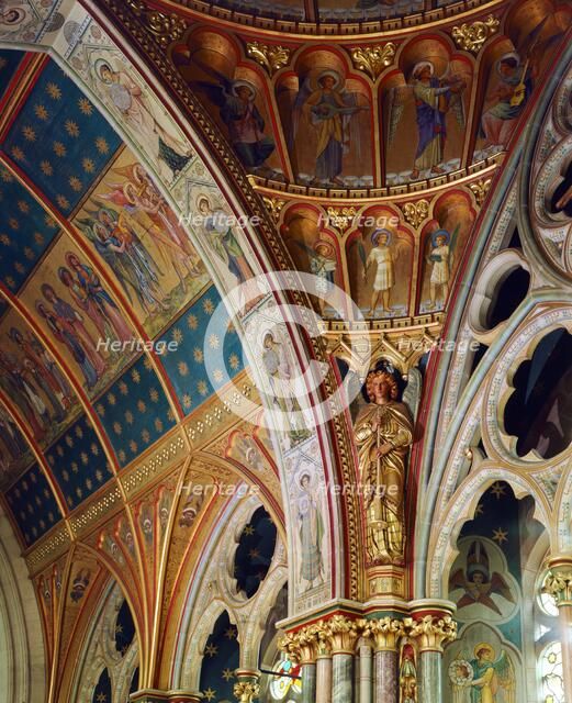 Decorated roof of the sanctuary, St Mary's Church, Studley Royal, North Yorkshire, c2000s(?). Artist: Historic England Staff Photographer.