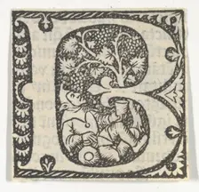 Decorated Roman alphabet, ca. 1499., ca. 1499. Creator: Anon