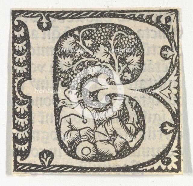 Decorated Roman alphabet, ca. 1499., ca. 1499. Creator: Anon.