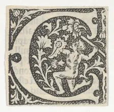 Decorated Roman alphabet, ca. 1499., ca. 1499. Creator: Anon
