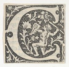 Decorated Roman alphabet, ca. 1499., ca. 1499. Creator: Anon