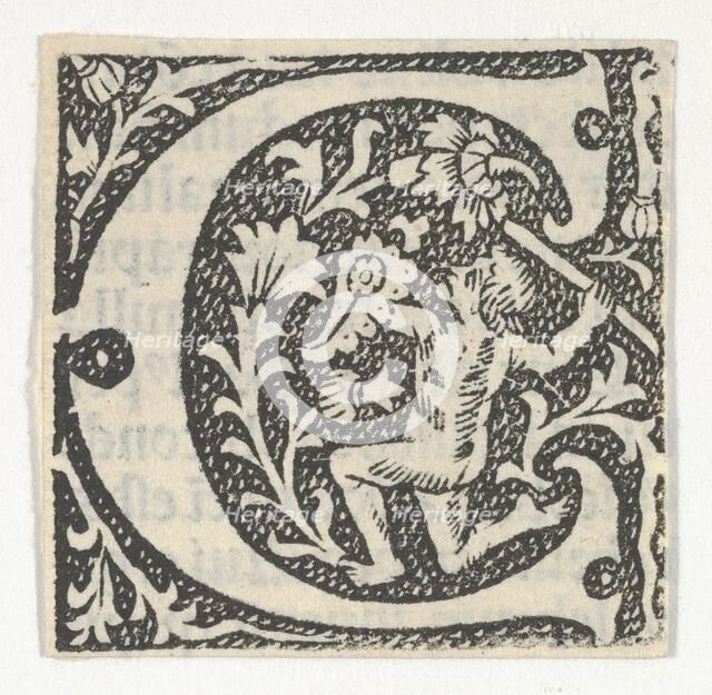 Decorated Roman alphabet, ca. 1499., ca. 1499. Creator: Anon.