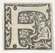 Decorated Roman alphabet, ca. 1499., ca. 1499. Creator: Anon