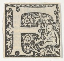 Decorated Roman alphabet, ca. 1499., ca. 1499. Creator: Anon