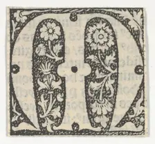 Decorated Roman alphabet, ca. 1499., ca. 1499. Creator: Anon