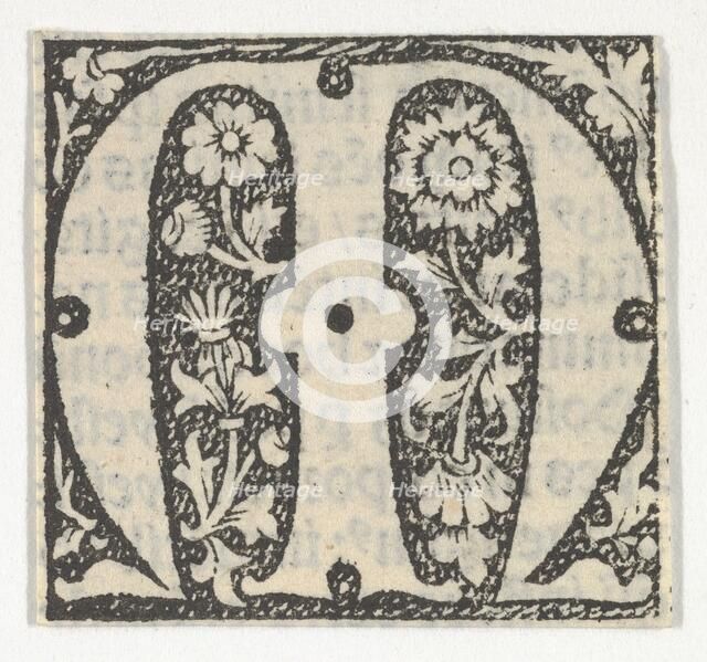 Decorated Roman alphabet, ca. 1499., ca. 1499. Creator: Anon.