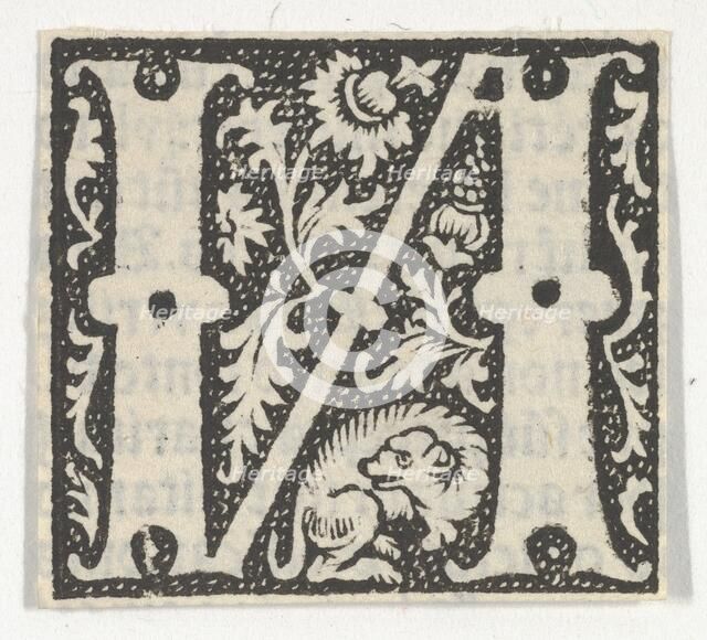 Decorated Roman alphabet, ca. 1499., ca. 1499. Creator: Anon.