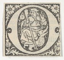 Decorated Roman alphabet, ca. 1499., ca. 1499. Creator: Anon