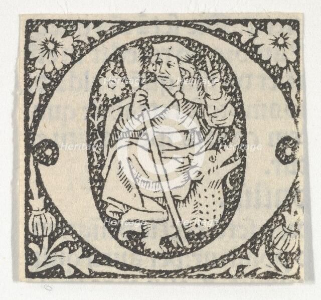 Decorated Roman alphabet, ca. 1499., ca. 1499. Creator: Anon.