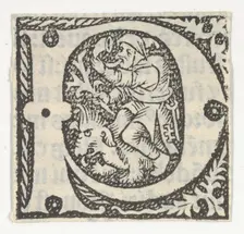 Decorated Roman alphabet, ca. 1499., ca. 1499. Creator: Anon