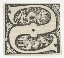 Decorated Roman alphabet, ca. 1499., ca. 1499. Creator: Anon