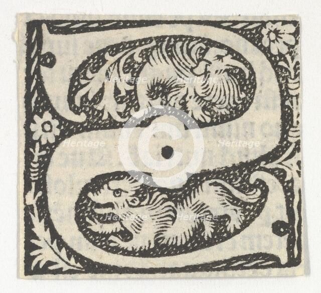 Decorated Roman alphabet, ca. 1499., ca. 1499. Creator: Anon.