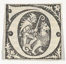 Decorated Roman alphabet, ca. 1499., ca. 1499. Creator: Anon