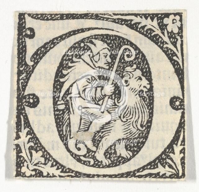 Decorated Roman alphabet, ca. 1499., ca. 1499. Creator: Anon.