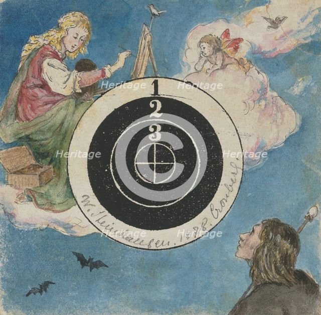Decorated target, 1878. Creator: Wilhelm August Theodor Steinhausen.