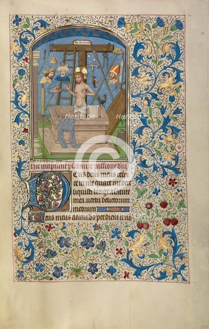 Decorated Text Page with half figure of Eusebius; Gospel Book, 1615. Creator: Mesrop of Khizan.