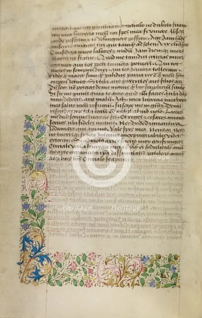 Decorated Text Page, about 1460-1470. Creator: Unknown.