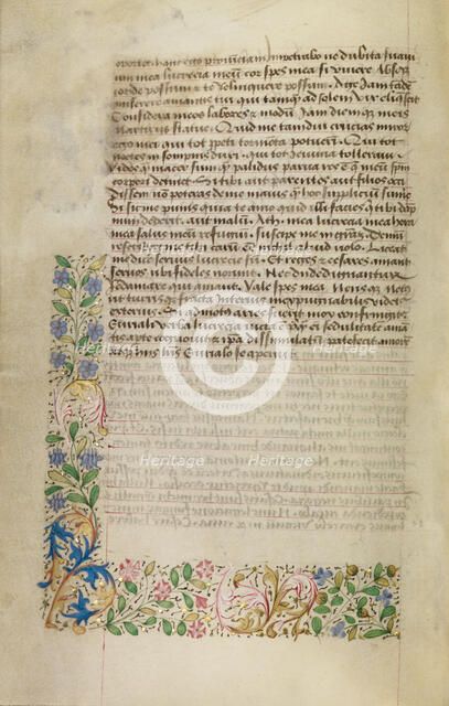 Decorated Text Page, about 1460-1470. Creator: Unknown.