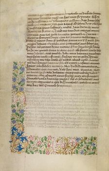 Decorated Text Page, about 1460-1470. Creator: Unknown