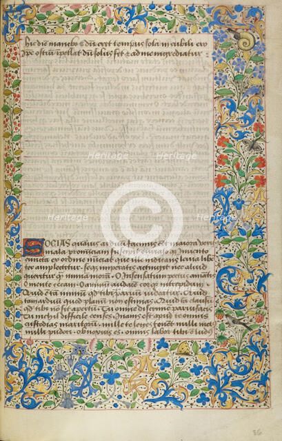 Decorated Text Page, about 1460-1470. Creator: Unknown.