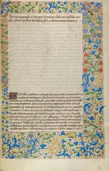 Decorated Text Page, about 1460-1470. Creator: Unknown