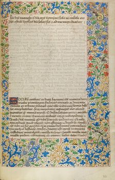 Decorated Text Page, about 1460-1470. Creator: Unknown
