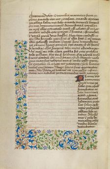 Decorated Text Page, about 1460-1470. Creator: Unknown