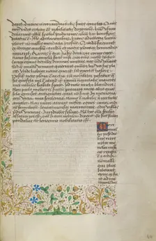 Decorated Text Page, about 1460-1470. Creator: Unknown