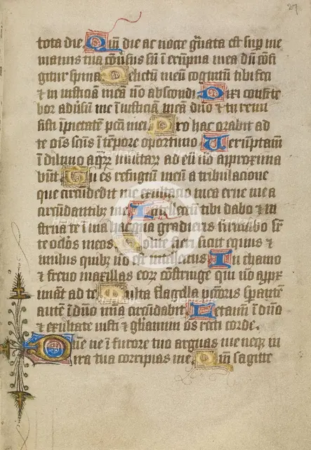 Decorated Text Page, about 1480-1490. Creator: Unknown.
