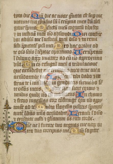 Decorated Text Page, about 1480-1490. Creator: Unknown.