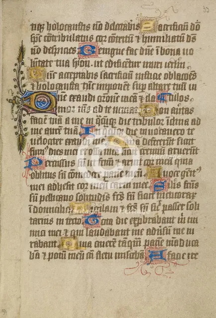 Decorated Text Page, about 1480-1490. Creator: Unknown.