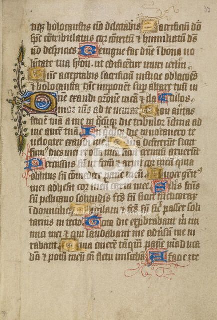Decorated Text Page, about 1480-1490. Creator: Unknown.