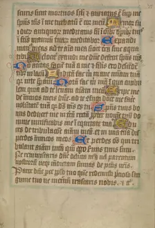 Decorated Text Page, about 1480-1490. Creator: Unknown