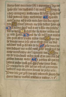 Decorated Text Page, about 1480-1490. Creator: Unknown