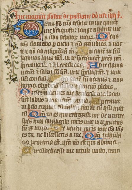 Decorated Text Page, about 1480-1490. Creator: Unknown.