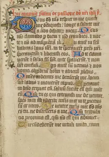 Decorated Text Page, about 1480-1490. Creator: Unknown