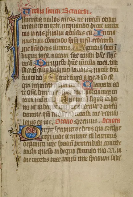 Decorated Text Page, about 1480-1490. Creator: Unknown.