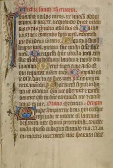 Decorated Text Page, about 1480-1490. Creator: Unknown