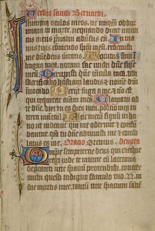 Decorated Text Page, about 1480-1490. Creator: Unknown