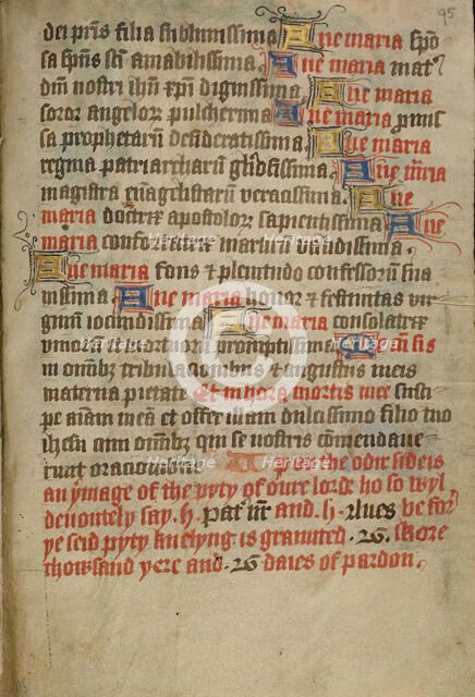 Decorated Text Page, about 1480-1490. Creator: Unknown.