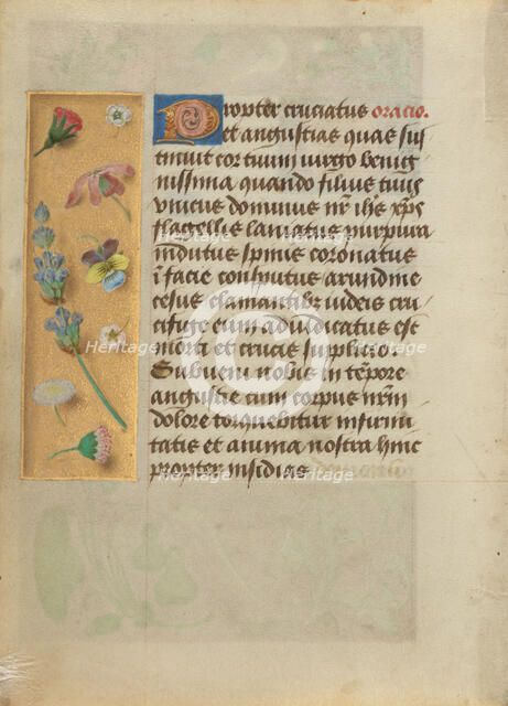 Decorated Text Page, about 1480-1490. Creator: Unknown.