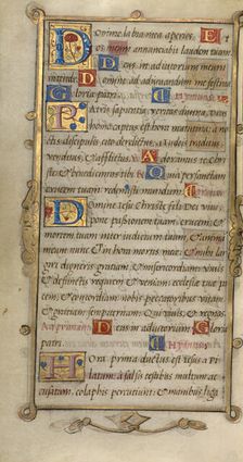 Decorated Text Page; Book of Hours, 1544. Creator: Unknown