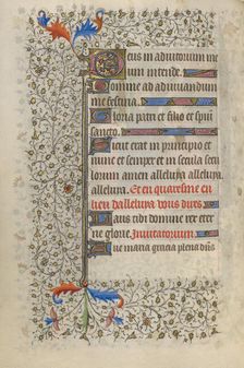 Decorated Text Page; Book of Hours, about 1415-1420. Creator: Unknown