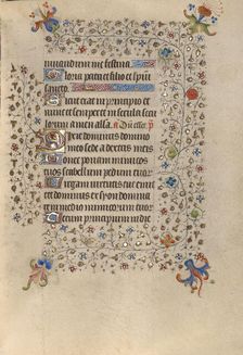 Decorated Text Page; Book of Hours, about 1420. Creator: Unknown
