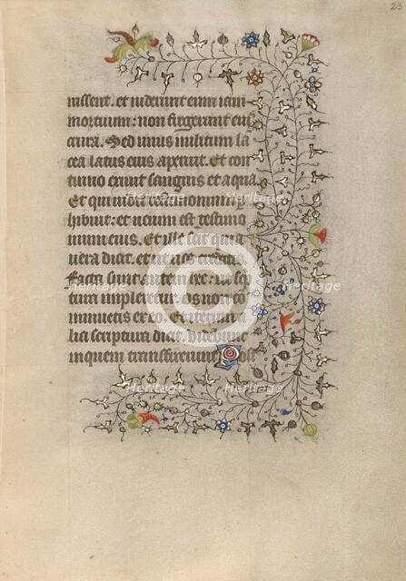 Decorated Text Page; Book of Hours, about 1420. Creator: Unknown.