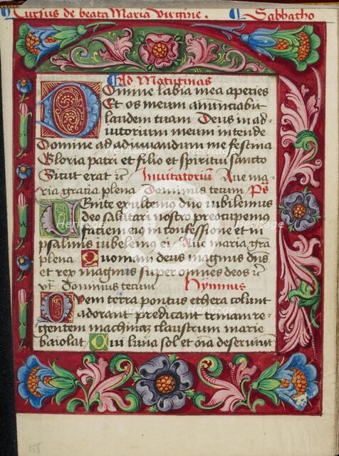 Decorated Text Page; Book of Hours, early 16th century. Creator: Unknown.